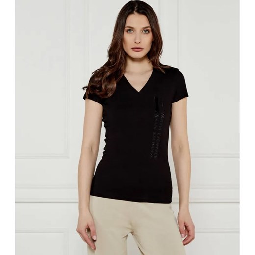 Armani Exchange T-shirt | Slim Fit ze sklepu Gomez Fashion Store w kategorii Bluzki damskie - zdjęcie 184351434