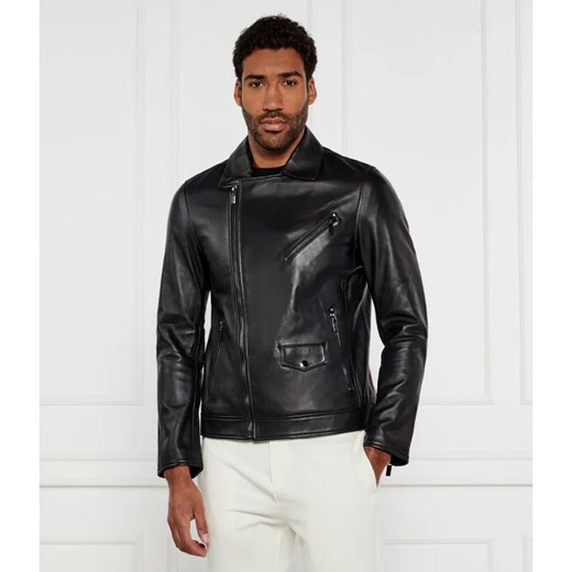 Karl Lagerfeld Skórzana kurtka | Regular Fit ze sklepu Gomez Fashion Store w kategorii Kurtki męskie - zdjęcie 184351460
