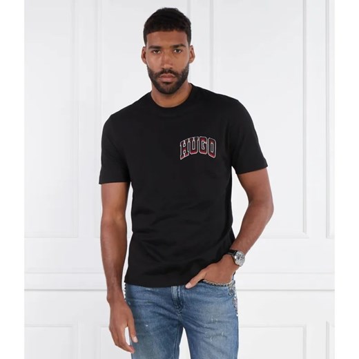 HUGO T-shirt Dasko | Regular Fit ze sklepu Gomez Fashion Store w kategorii T-shirty męskie - zdjęcie 184351512