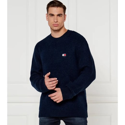 Tommy Jeans Sweter | Regular Fit | z dodatkiem wełny ze sklepu Gomez Fashion Store w kategorii Swetry męskie - zdjęcie 184351524