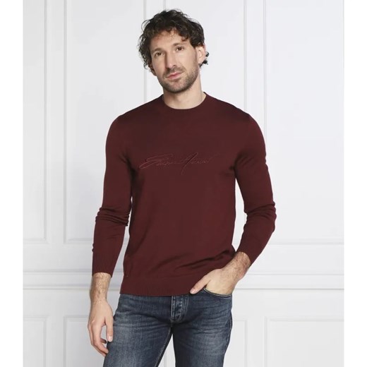 Emporio Armani Wełniany sweter ze sklepu Gomez Fashion Store w kategorii Swetry męskie - zdjęcie 184351711