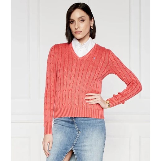 POLO RALPH LAUREN Sweter KIMBERLY | Slim Fit ze sklepu Gomez Fashion Store w kategorii Swetry damskie - zdjęcie 184351741