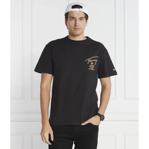 Tommy Jeans T-shirt GOLD SIGNATURE BACK | Regular Fit ze sklepu Gomez Fashion Store w kategorii T-shirty męskie - zdjęcie 184351744
