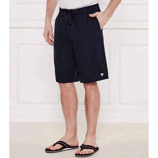Guess Underwear  Lniane szorty | Regular Fit ze sklepu Gomez Fashion Store w kategorii Spodenki męskie - zdjęcie 184351960