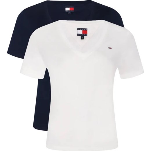 Tommy Jeans T-shirt 2-pack | Slim Fit ze sklepu Gomez Fashion Store w kategorii Bluzki damskie - zdjęcie 184351970