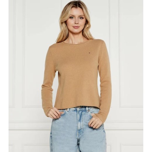 Tommy Hilfiger Wełniany sweter | Regular Fit ze sklepu Gomez Fashion Store w kategorii Swetry damskie - zdjęcie 184351994