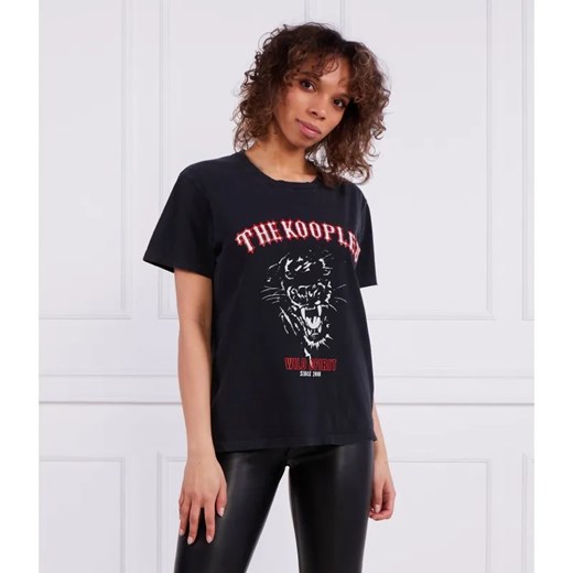 The Kooples T-shirt | Regular Fit ze sklepu Gomez Fashion Store w kategorii Bluzki damskie - zdjęcie 184352182
