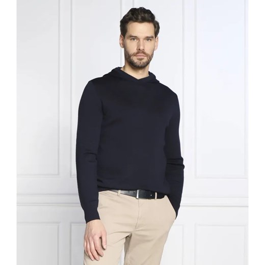 Emporio Armani Wełniana bluza | Regular Fit ze sklepu Gomez Fashion Store w kategorii Bluzy męskie - zdjęcie 184352410