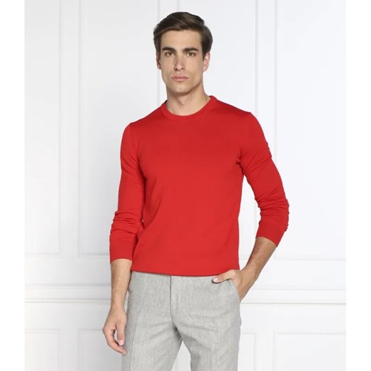 HUGO Wełniany sweter San Cedric-M1 | Regular Fit ze sklepu Gomez Fashion Store w kategorii Swetry męskie - zdjęcie 184352453