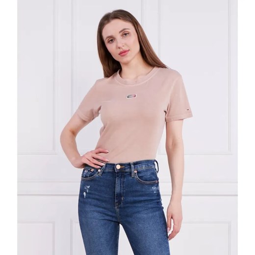 Tommy Jeans T-shirt | Regular Fit ze sklepu Gomez Fashion Store w kategorii Bluzki damskie - zdjęcie 184352493