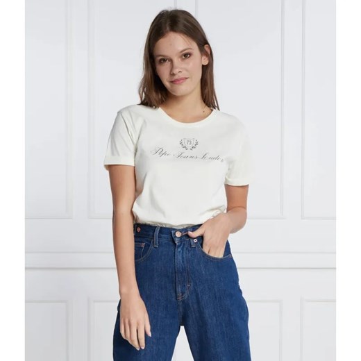 Pepe Jeans London T-shirt | Regular Fit ze sklepu Gomez Fashion Store w kategorii Bluzki damskie - zdjęcie 184352501