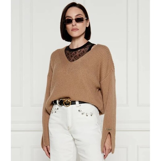 Pinko Sweter KORAT | Loose fit ze sklepu Gomez Fashion Store w kategorii Swetry damskie - zdjęcie 184352583