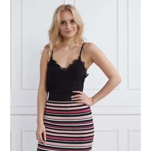 Pepe Jeans London Koronkowy top KAREY | Regular Fit ze sklepu Gomez Fashion Store w kategorii Bluzki damskie - zdjęcie 184352703