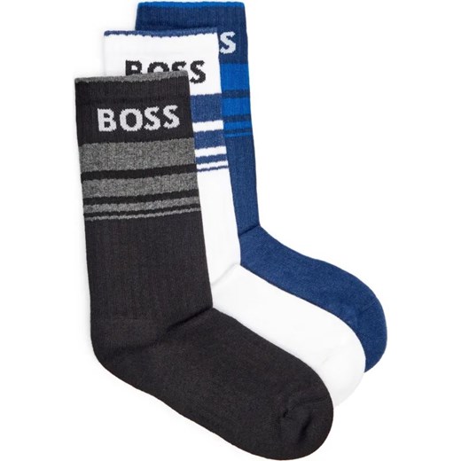 BOSS BLACK Skarpety 3-pack 3P QS Rib Stripe CC ze sklepu Gomez Fashion Store w kategorii Skarpetki męskie - zdjęcie 184352742