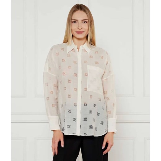 HUGO Koszula Essence | Oversize fit ze sklepu Gomez Fashion Store w kategorii Koszule damskie - zdjęcie 184352801