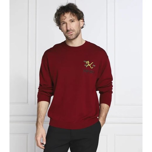 Kenzo Wełniany sweter | Regular Fit ze sklepu Gomez Fashion Store w kategorii Swetry męskie - zdjęcie 184352860