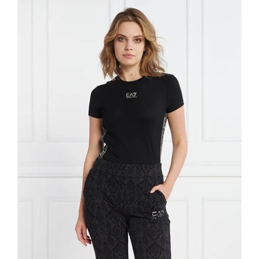 EA7 T-shirt | Slim Fit ze sklepu Gomez Fashion Store w kategorii Bluzki damskie - zdjęcie 184352892