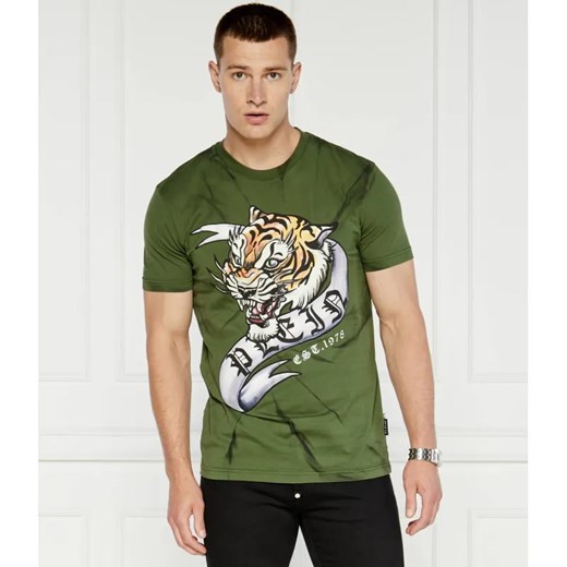 Philipp Plein T-shirt Tattoo | Regular Fit ze sklepu Gomez Fashion Store w kategorii T-shirty męskie - zdjęcie 184352960