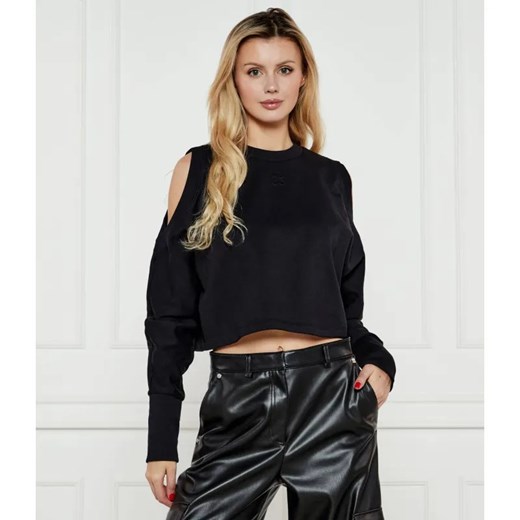 HUGO Bluza Dilaris | Cropped Fit ze sklepu Gomez Fashion Store w kategorii Bluzy damskie - zdjęcie 184352964