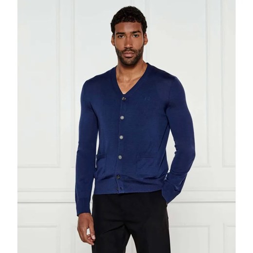 Dsquared2 Wełniany kardigan | Regular Fit ze sklepu Gomez Fashion Store w kategorii Swetry męskie - zdjęcie 184353064