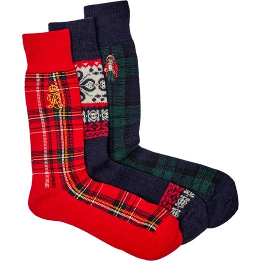 POLO RALPH LAUREN Skarpety 3-pack | z dodatkiem wełny ze sklepu Gomez Fashion Store w kategorii Skarpetki męskie - zdjęcie 184353074