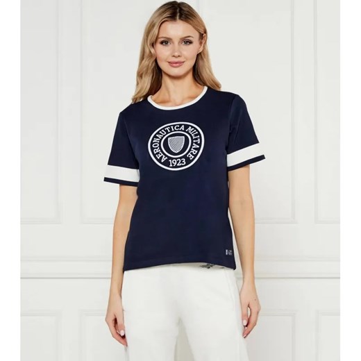 Aeronautica Militare T-shirt | Relaxed fit ze sklepu Gomez Fashion Store w kategorii Bluzki damskie - zdjęcie 184353233