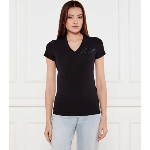 Armani Exchange T-shirt | Slim Fit ze sklepu Gomez Fashion Store w kategorii Bluzki damskie - zdjęcie 184353262