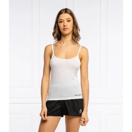 Karl Lagerfeld Top Logo Singlet | Slim Fit Karl Lagerfeld L okazja Gomez Fashion Store