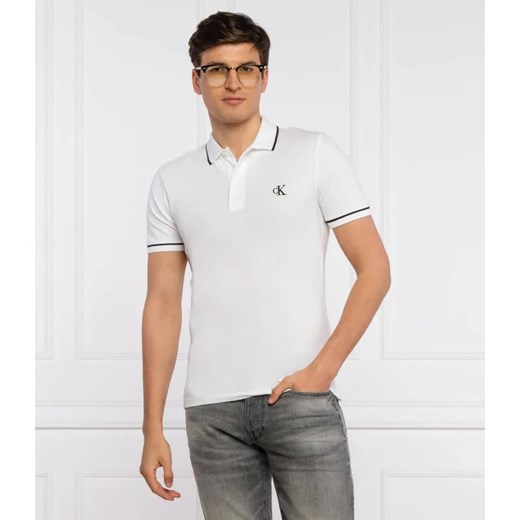 Calvin Klein Jeans Polo | Slim Fit | pique ze sklepu Gomez Fashion Store w kategorii T-shirty męskie - zdjęcie 184353290