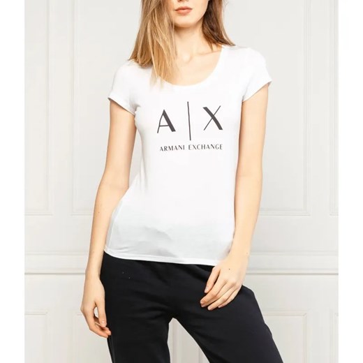 Armani Exchange T-shirt | Regular Fit ze sklepu Gomez Fashion Store w kategorii Bluzki damskie - zdjęcie 184353302