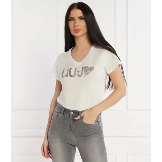 Liu Jo Sport T-shirt | Regular Fit ze sklepu Gomez Fashion Store w kategorii Bluzki damskie - zdjęcie 184353492