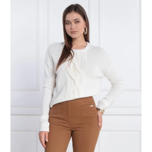 Liu Jo Sweter | Regular Fit | z dodatkiem wełny ze sklepu Gomez Fashion Store w kategorii Swetry damskie - zdjęcie 184353603