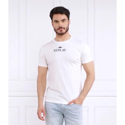 Replay T-shirt | Relaxed fit ze sklepu Gomez Fashion Store w kategorii T-shirty męskie - zdjęcie 184353660
