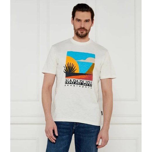 Napapijri T-shirt S-ARBIA | Regular Fit ze sklepu Gomez Fashion Store w kategorii T-shirty męskie - zdjęcie 184353663
