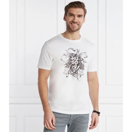 HUGO T-shirt Dinkerton | Regular Fit ze sklepu Gomez Fashion Store w kategorii T-shirty męskie - zdjęcie 184353694