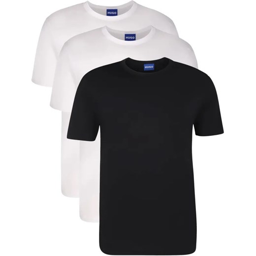 Hugo Blue T-shirt 3-pack | Regular Fit ze sklepu Gomez Fashion Store w kategorii T-shirty męskie - zdjęcie 184353700