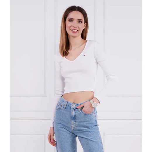 Tommy Jeans Bluzka | Slim Fit ze sklepu Gomez Fashion Store w kategorii Bluzki damskie - zdjęcie 184353721