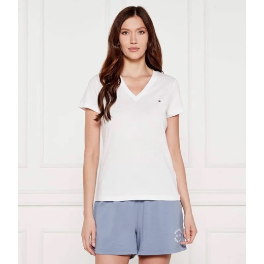 Tommy Hilfiger T-shirt HERITAGE | Regular Fit ze sklepu Gomez Fashion Store w kategorii Bluzki damskie - zdjęcie 184353734