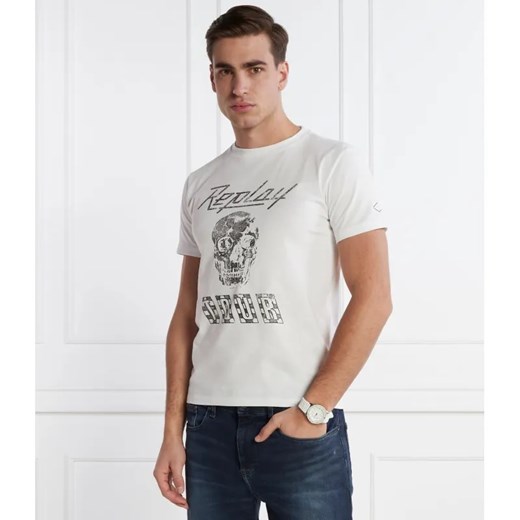 Replay T-shirt | Regular Fit ze sklepu Gomez Fashion Store w kategorii T-shirty męskie - zdjęcie 184353760