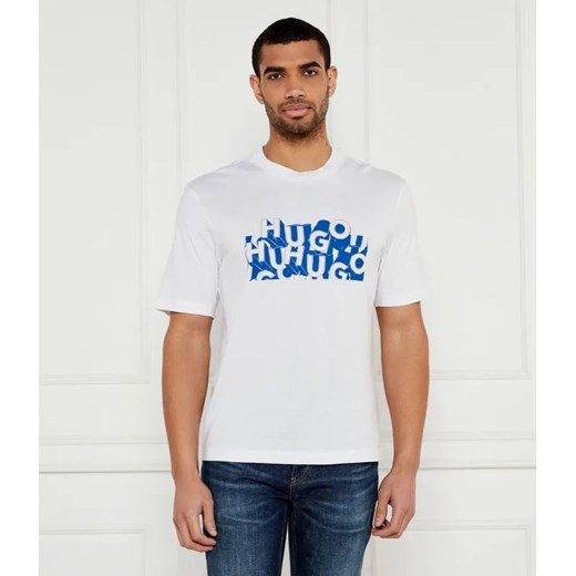 Hugo Blue T-shirt Nafralo | Regular Fit ze sklepu Gomez Fashion Store w kategorii T-shirty męskie - zdjęcie 184353784