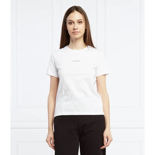 Calvin Klein T-shirt | Regular Fit ze sklepu Gomez Fashion Store w kategorii Bluzki damskie - zdjęcie 184353911
