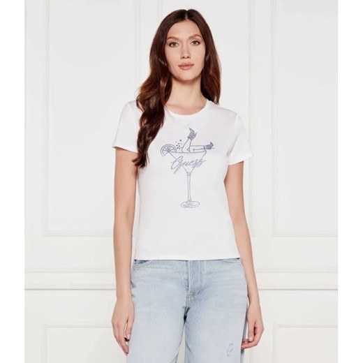 GUESS T-shirt | Regular Fit ze sklepu Gomez Fashion Store w kategorii Bluzki damskie - zdjęcie 184353942