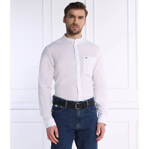 Tommy Jeans Koszula MAO | Regular Fit | z dodatkiem lnu ze sklepu Gomez Fashion Store w kategorii Koszule męskie - zdjęcie 184353991