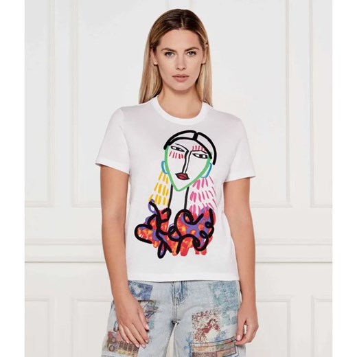 Desigual T-shirt TS_MISURI | Regular Fit ze sklepu Gomez Fashion Store w kategorii Bluzki damskie - zdjęcie 184353993