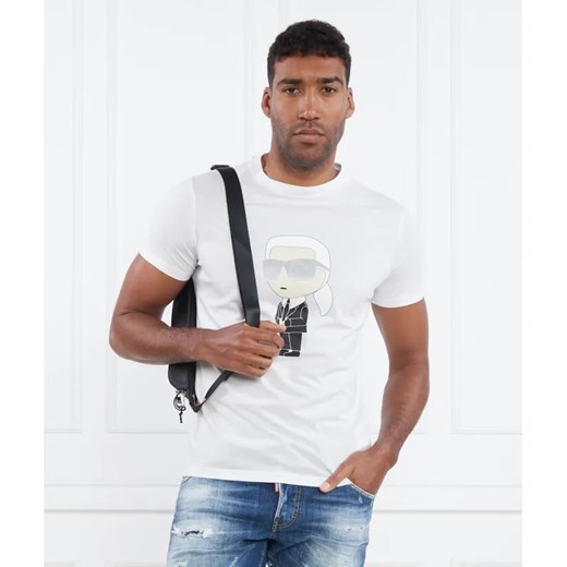 Karl Lagerfeld T-shirt CREWNECK | Slim Fit ze sklepu Gomez Fashion Store w kategorii T-shirty męskie - zdjęcie 184354002