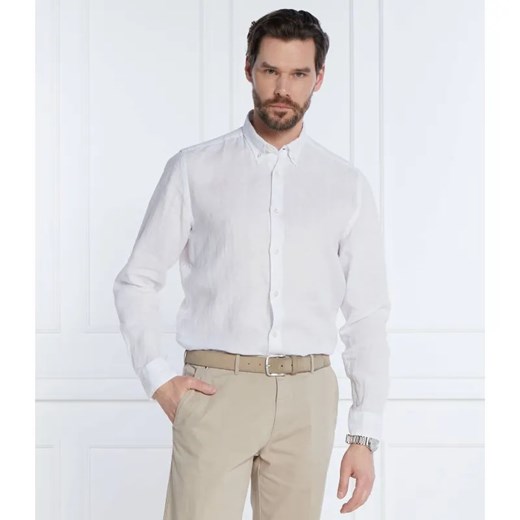 BOSS BLACK Lniana koszula S-LIAM | Regular Fit ze sklepu Gomez Fashion Store w kategorii Koszule męskie - zdjęcie 184354020