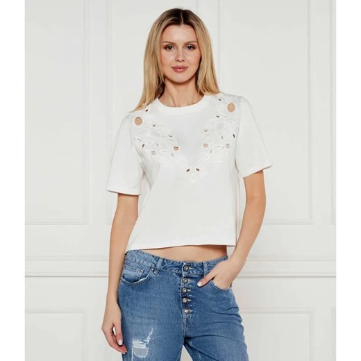 DONDUP - made in Italy T-shirt | Regular Fit ze sklepu Gomez Fashion Store w kategorii Bluzki damskie - zdjęcie 184354091