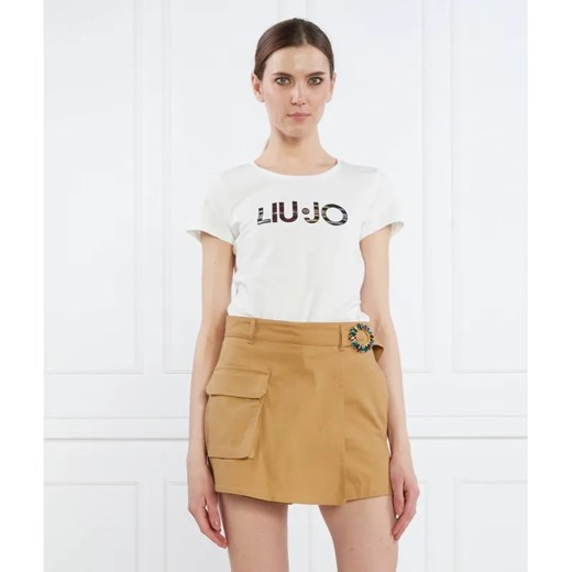 Liu Jo Sport T-shirt | Regular Fit ze sklepu Gomez Fashion Store w kategorii Bluzki damskie - zdjęcie 184354214