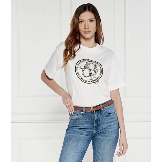 Joop! T-shirt | Regular Fit ze sklepu Gomez Fashion Store w kategorii Bluzki damskie - zdjęcie 184354222