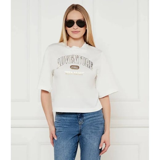 Pinko T-shirt Adventure | Loose fit ze sklepu Gomez Fashion Store w kategorii Bluzki damskie - zdjęcie 184354260